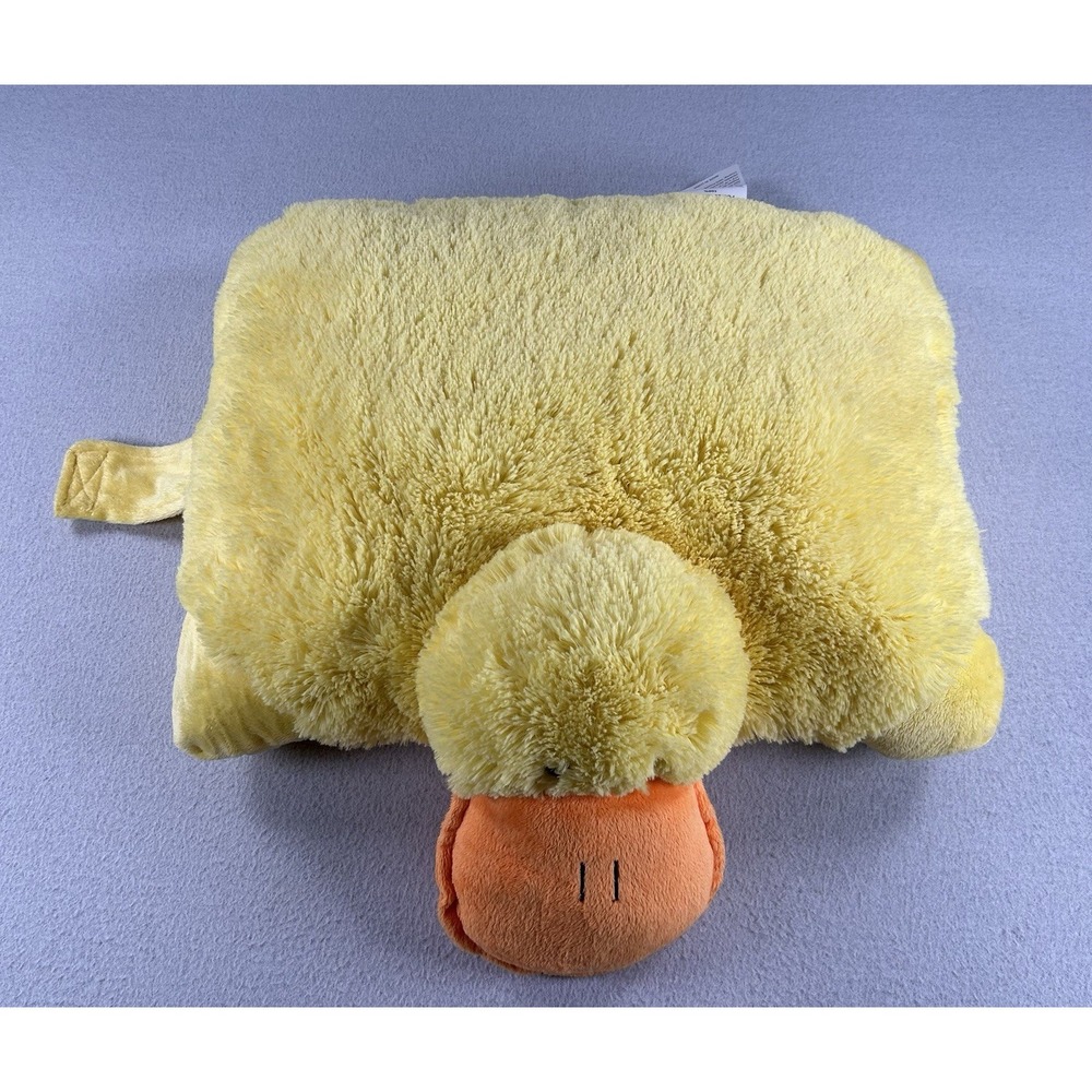 Rare Original 2010 Pillow Pet Duck Yellow Soft Plush Stuffed Animal Y2K NICE! - Picture 4 of 8